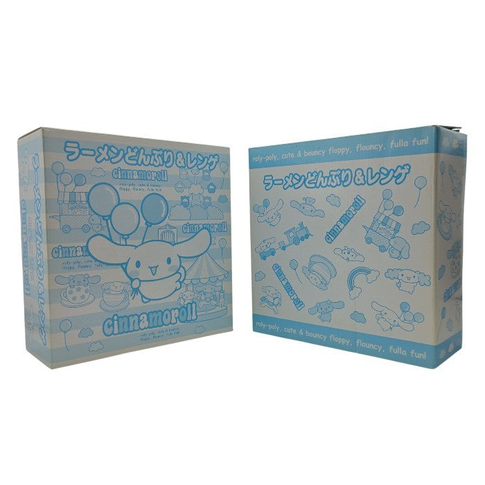 【未使用品】 サンリオ シナモロール ラーメンどんぶり＆レンゲ 2種セット 中古 H４