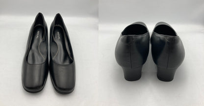 REGAL リーガル レディース プレーン ローヒールパンプス ブラック 6668 サイズ24.5cm 中古 D4