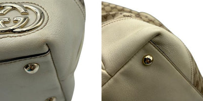 GUCCI グッチ GGキャンバス ニューブリット トートバッグ GG柄/ダブルG ベージュ×ブラウン 169945 鞄 レディース 総柄 ブランド 中古 W４