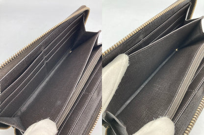 GUCCI グッチ GGスプリーム ラウンドファスナー長財布 212110 中古 D4