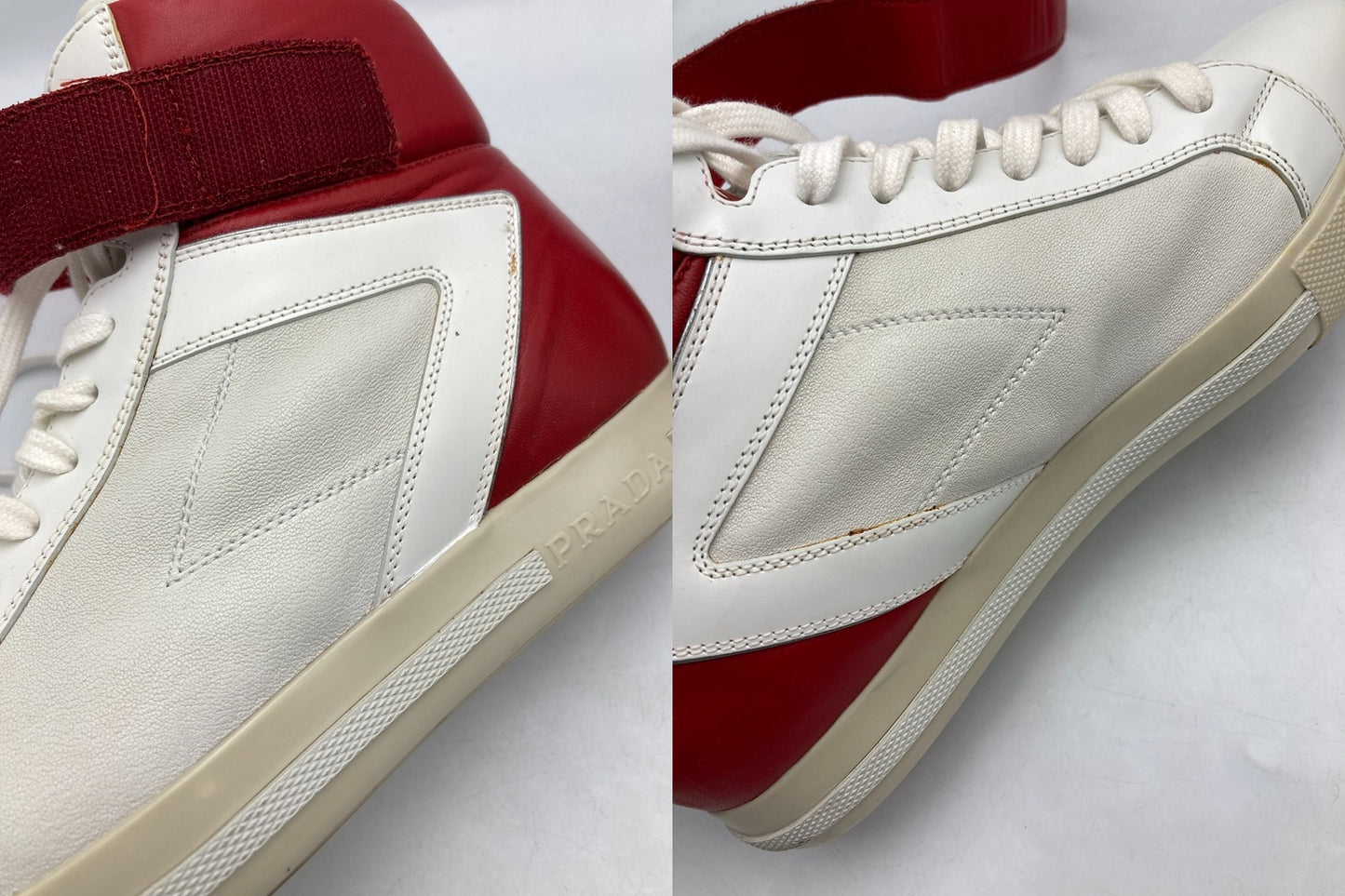 PRADA プラダスポーツ レザー ハイカットスニーカー 3T5743 サイズ37 1/2 レディース 中古 D4