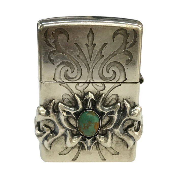 ZIPPO ジッポー ターコイズ オイルライター リバーシブル 立体 コレクション 中古 T1