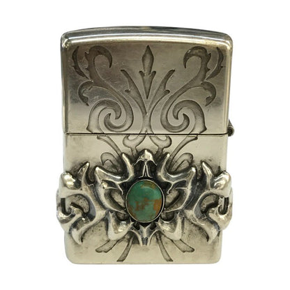 ZIPPO ジッポー ターコイズ オイルライター リバーシブル 立体 コレクション 中古 T1