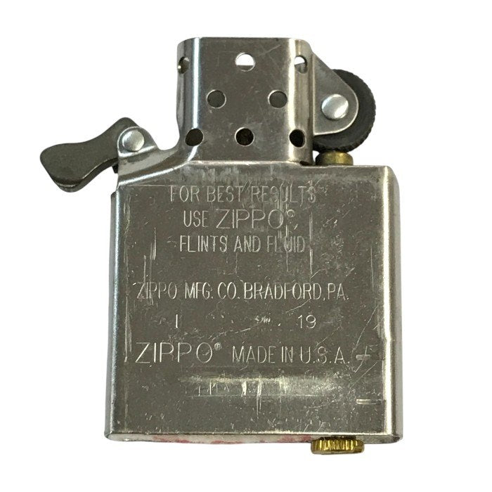 ZIPPO ジッポー 革巻き オイルライター レザー ブラック ロゴ シンプル コレクション 中古 T1