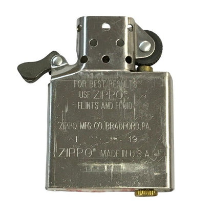 ZIPPO ジッポー 革巻き オイルライター レザー ブラック ロゴ シンプル コレクション 中古 T1