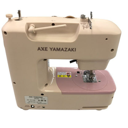 アックスヤマザキ 電子ミシン コンパクトミシン 小型 初心者 シンプル 簡単 ブラッシュピンク KA-01 中古 Y1