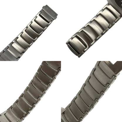 SEIKO セイコー KINETIC 腕時計 メンズ アナログ クォーツ デイト SS キネティック 発電 シルバー/イエロー 5M42-0E70 中古 T1