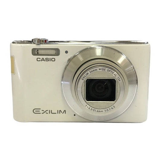 CASIO EXILIM コンパクトデジタルカメラ ホワイト 光学12倍ズーム SDメモリーカード EX-ZS240WE 中古 T1