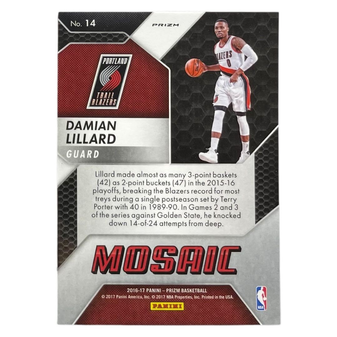 PANINI NBAカード PRIZM DAMIAN LILLARD TRAIL BLAZERS #14 中古 IT2