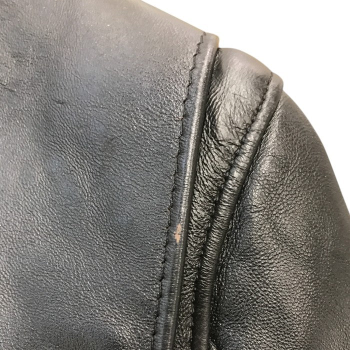 Schott ショット 217US SHEEP ONESTAR ライダースジャケット メンズ シープ ワンスター ダブル レザーブラック 40サイズ 7823950093 中古 T1