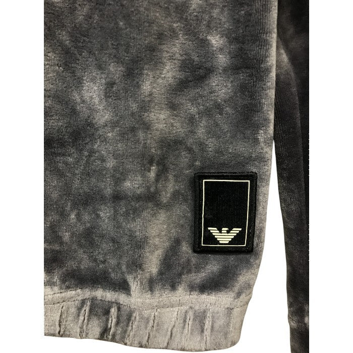 EMPORIO ARMAN エンポリオアルマーニ プルオーバー メンズ 秋冬 フード ベロア グレー XS 中古 M1