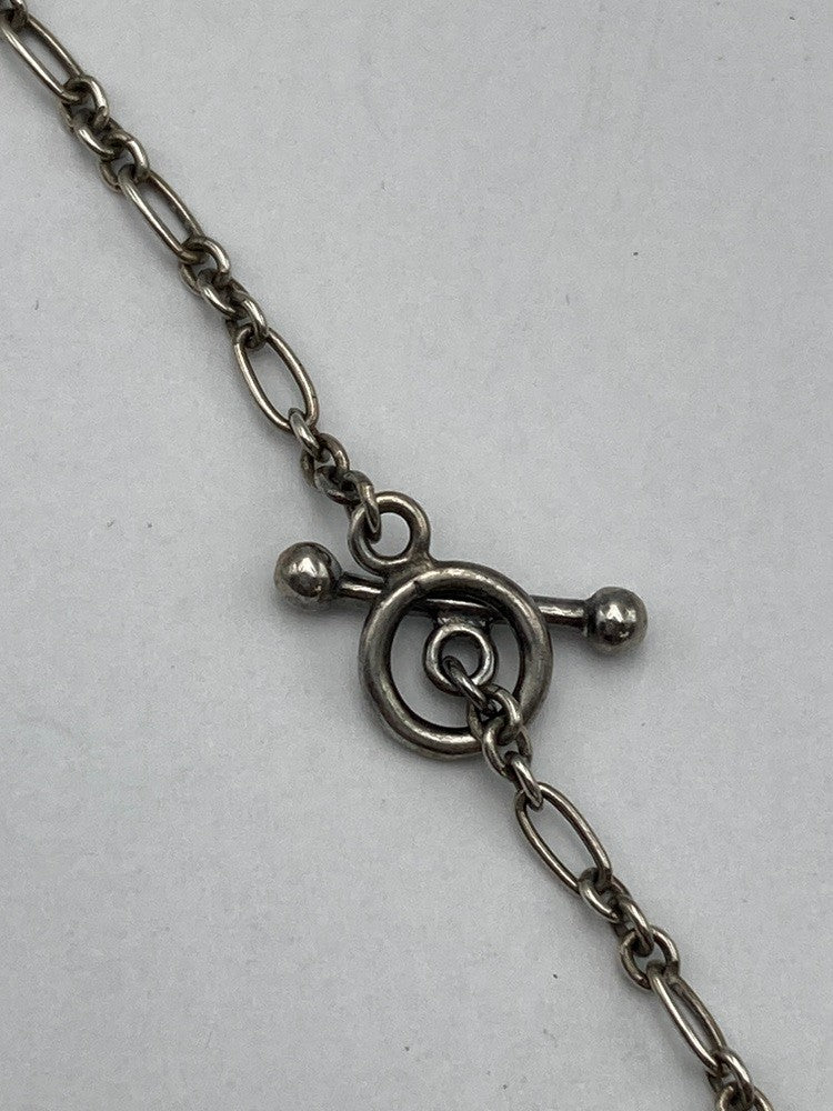 GEORG JENSEN ジョージジェンセン 2003年 ヘリテージ イヤーネックレス SV925 ローズクォーツ 中古 D4