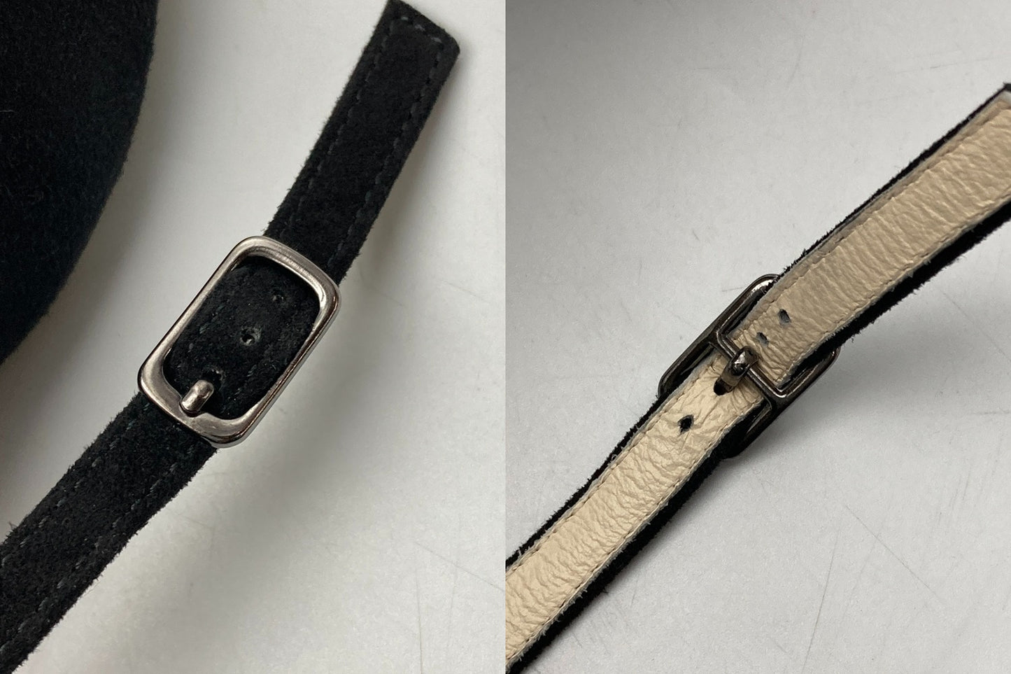 REGAL リーガル アンクルストラップ ローヒール パンプス F06L ブラック 23.5cm 中古 D4