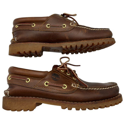 Timberland ティンバーランド 3EYE デッキシューズ 30003 7.5W(約25.5cm) 靴 革靴 シューズ メンズ レザー 中古 W４