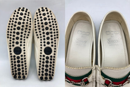 FIAT 500 by GUCCI フィアット×グッチ ホースビット ドライビングシューズ サイズ7.5 メンズ 中古 D4