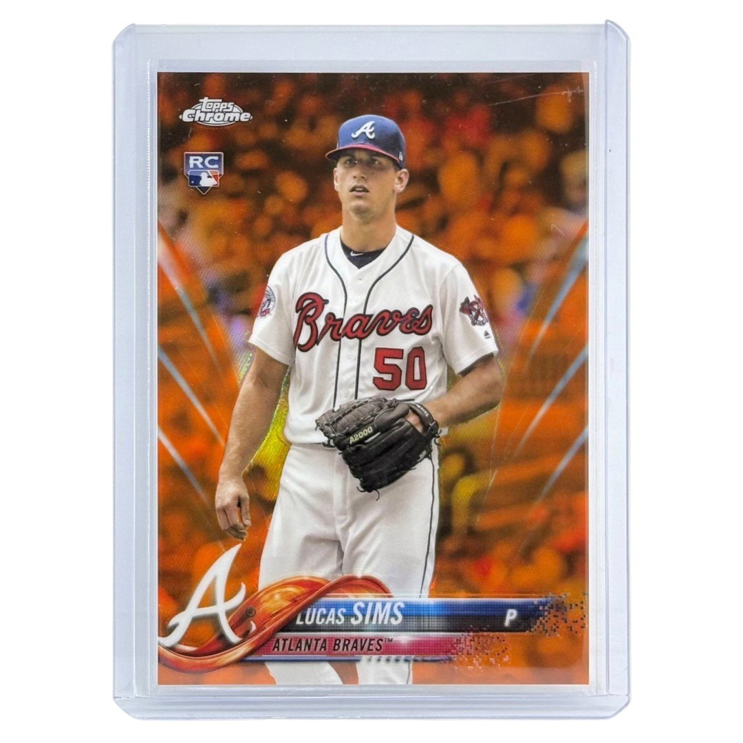 TOPPS MLBカード CHROME LUCAS SIMS ATLANTA BRAVES /25 #42 中古 IT1