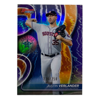 TOPPS MLBカード BOWMAN'S BEST JUSTIN VERLANDER HOUSTON ASTROS /250 #6 中古 IT2