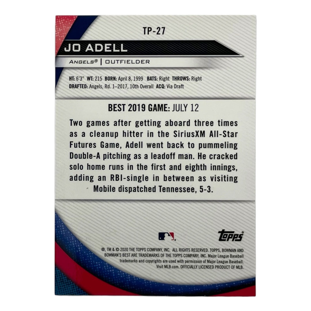 TOPPS MLBカード BOWMAN'S BEST JO ADELL ANGELS /150 #TP-27 中古 IT2