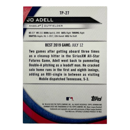 TOPPS MLBカード BOWMAN'S BEST JO ADELL ANGELS /150 #TP-27 中古 IT2