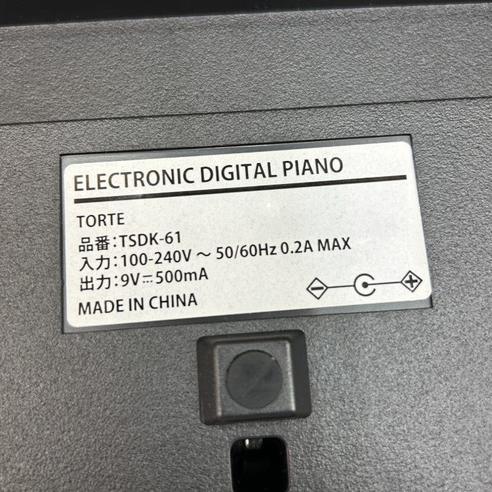 TORTE トルテ 電子キーボード 61鍵盤 TSDK-61 楽器 軽量 中古 W４