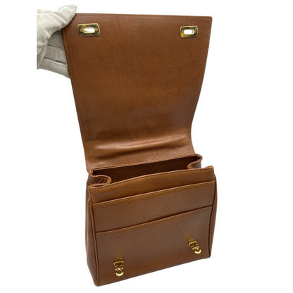 DANIEL HOPENAND 香鳥屋 KATORIYA レザー 2WAY バッグ 鞄 本革 ショルダー ハンド ブラウン 中古 W４