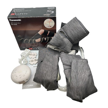 パナソニック エアーマッサージャー レッグリフレ ひざ/太もも巻き対応 温感機能搭載 ダークグレー EW-CRA99-H 医療機器認証番号：231AHBZX00012000 Panasonic マッサージ機 家電 脚 中古 W1