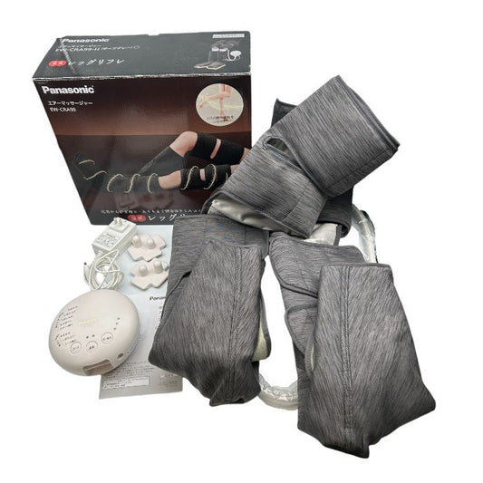 パナソニック エアーマッサージャー レッグリフレ ひざ/太もも巻き対応 温感機能搭載 ダークグレー EW-CRA99-H 医療機器認証番号：231AHBZX00012000 Panasonic マッサージ機 家電 脚 中古 W1