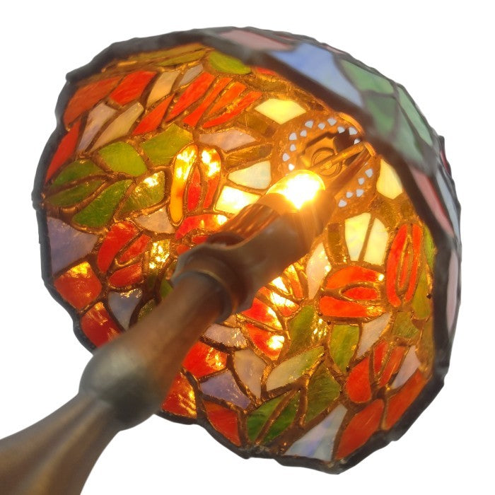 WORLD'S TIFFANY STAINED HOUSE ワールド・ティファニー・ステンド・ハウス ステンドグラス インテリア照明 中古 H４