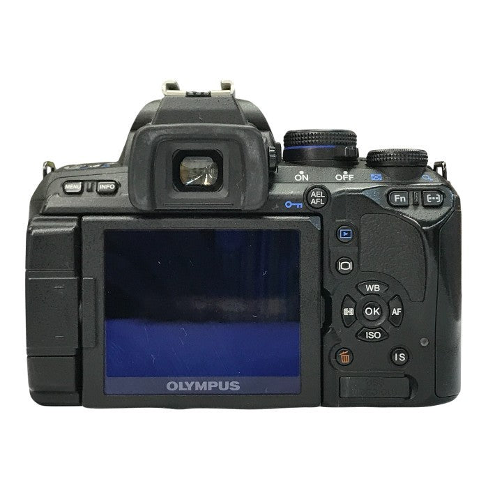 OLYMPUS デジタル一眼カメラ ダブルズームキット ブラック 標準/望遠レンズセット 2.7インチ可動式液晶 E-620 中古 T1