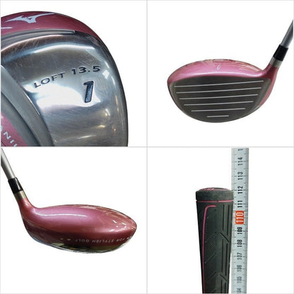 MIZUNO ミズノ efil エフィル オリジナルカーボン L 13.5度 レディースドライバー & マレット型 パター 中古 H4