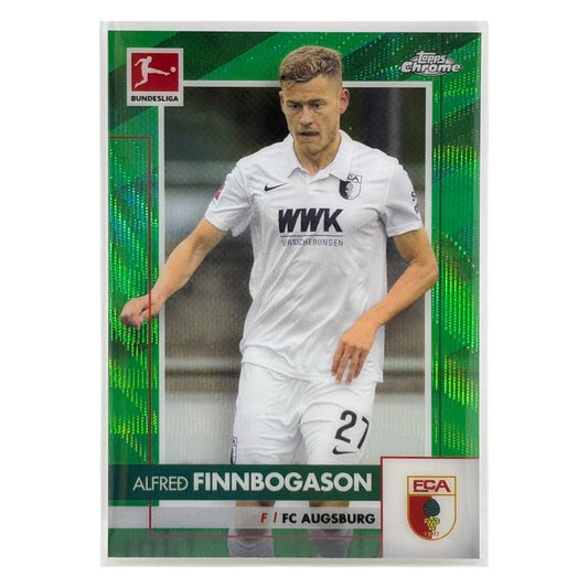 TOPPS サッカーカード CHROME ALFRED FINNBOGASON AUGSBURG /99 #2 中古 IT1