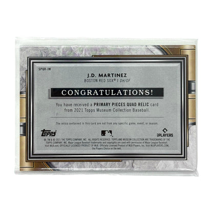 TOPPS MLBカード MUSEUM COLLECTION J.D. MARTINEZ BOSTON RED SOX 54/99 #SPQR-JM 中古 IT1