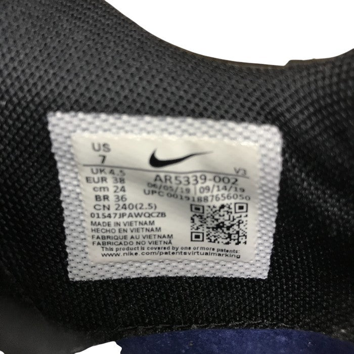 NIKE ナイキ WMNS AIR FORCE 1 SAGE LOW  エアフォース1  スニーカー シューズ レディース 24.0cm 厚底 ブラック AR5339-002 中古 N1