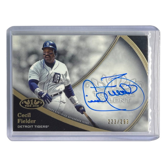 TOPPS MLBカード TIER 1 CECIL FIELDER DETROIT TIGERS /299 #T1TA-CF 中古 IT2