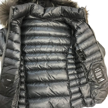 DUVETICA デュベティカ ダウンジャケット レディース ファー フード 細身 ショート丈 チャコールグレー 38サイズ 12934 中古 T1