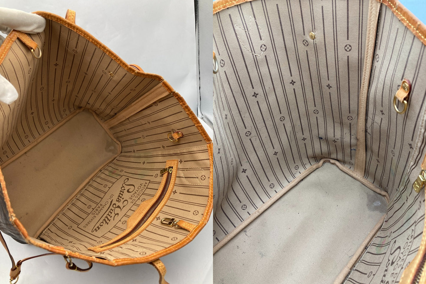 LOUIS VUITTON ルイヴィトン モノグラム ネヴァーフル MM トートバッグ M40156 中古 D4