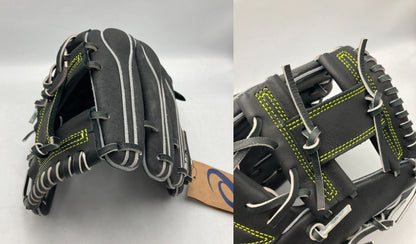 asics(アシックス) 野球 硬式 グローブ グラブ AQUATECT内野手用 3121B293 005(ブラック/Fイエロー) LH 中古 D4