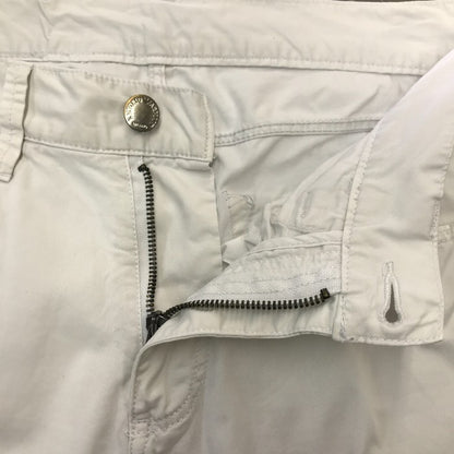 EMPORIO ARMANI エンポリオアルマーニ パンツ メンズ コットン スリムフィット ズボン ホワイト 28インチ J08SA 中古 T1