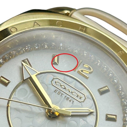 COACH コーチ シグネチャー クオーツ 腕時計 CA.09.7.34.0470 レディース 電池式 時計 かわいい ブランド 中古 W1