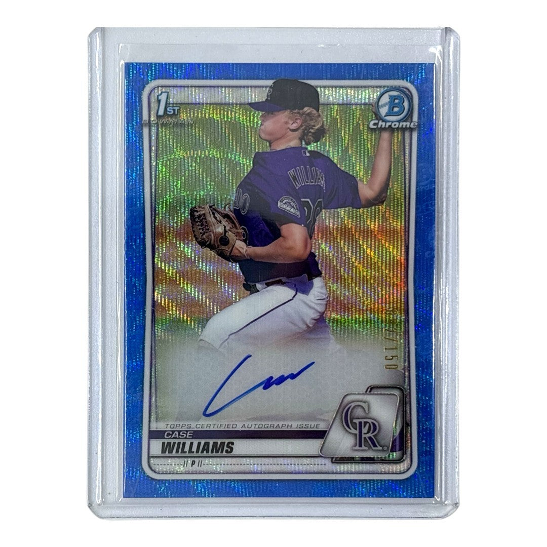 TOPPS MLBカード BOWMAN CHROME 1ST CASE WILLIAMS COLORADO ROCKIES /150 #CDA-CWI 中古 IT1