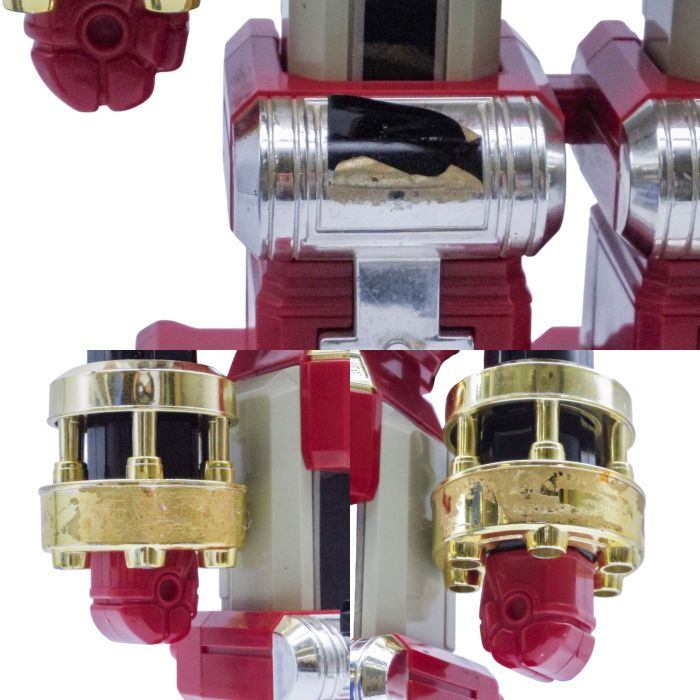 ジャンク品 BANDAI 超力戦隊 オーレンジャー 超力合体 DX オーレンジャーロボ＆電動パンチアクション DXレッドパンチャー 中古 a1