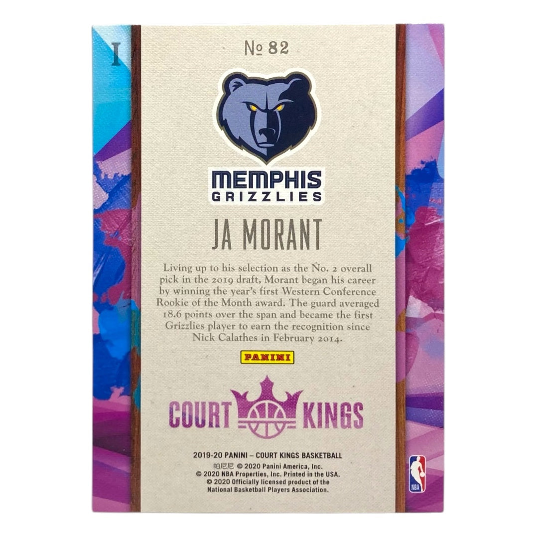 PANINI NBAカード COURT KINGS JA MORANT MEMPHIS GRIZZLIES #82 中古 IT2