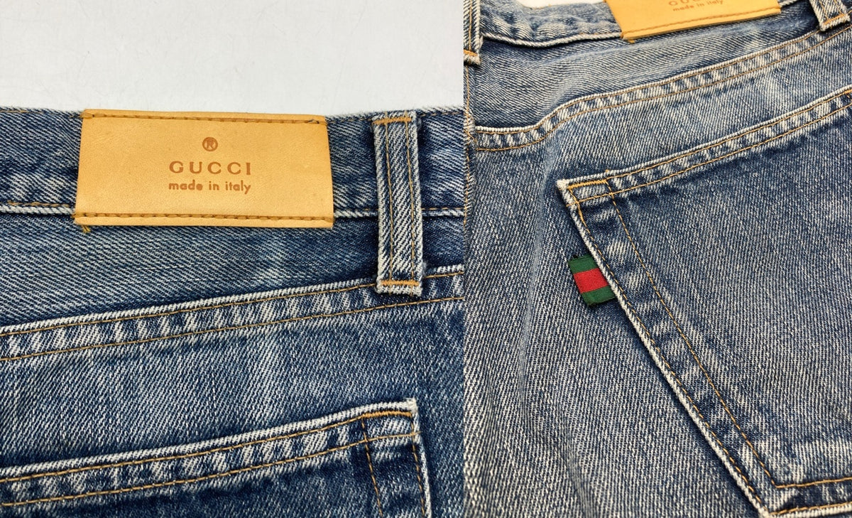 GUCCI グッチ ストレート デニムパンツ 131120 Z1714 サイズ48 メンズ 中古 D4