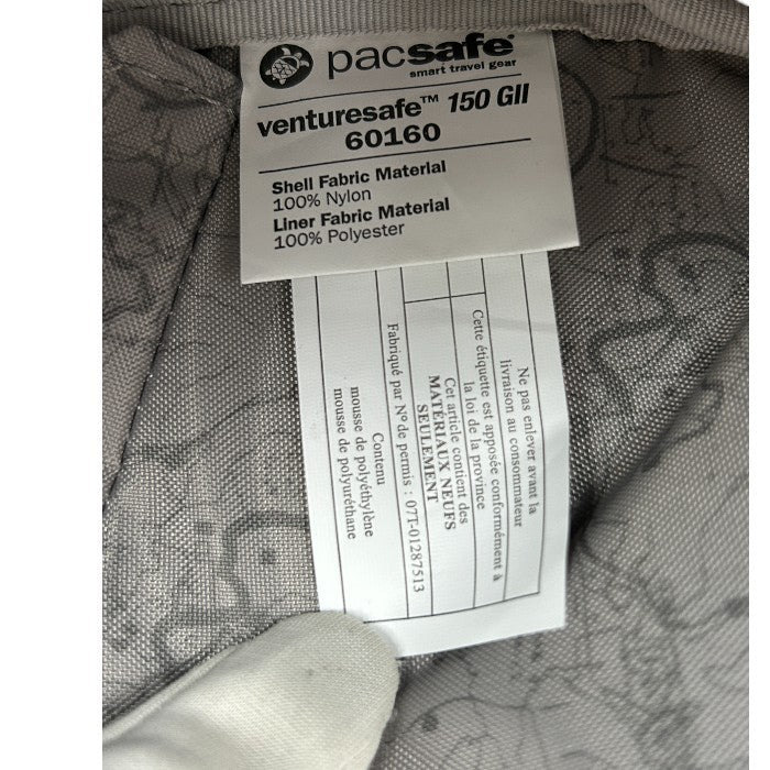 packsafe venturesafe 150 GⅡ パックセーフ ベンチャーセーフ 150 GⅡ クロスボディ スリングバッグ 60160 メンズ ブラック お出かけ 小さめ 収納 ポケット 中古 W４