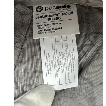 packsafe venturesafe 150 GⅡ パックセーフ ベンチャーセーフ 150 GⅡ クロスボディ スリングバッグ 60160 メンズ ブラック お出かけ 小さめ 収納 ポケット 中古 W４