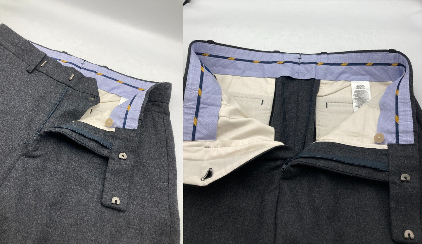 POLO RALPH LAUEN ポロラルフローレン ウール混 スラックス グレー サイズ29×32 メンズ 中古 D4