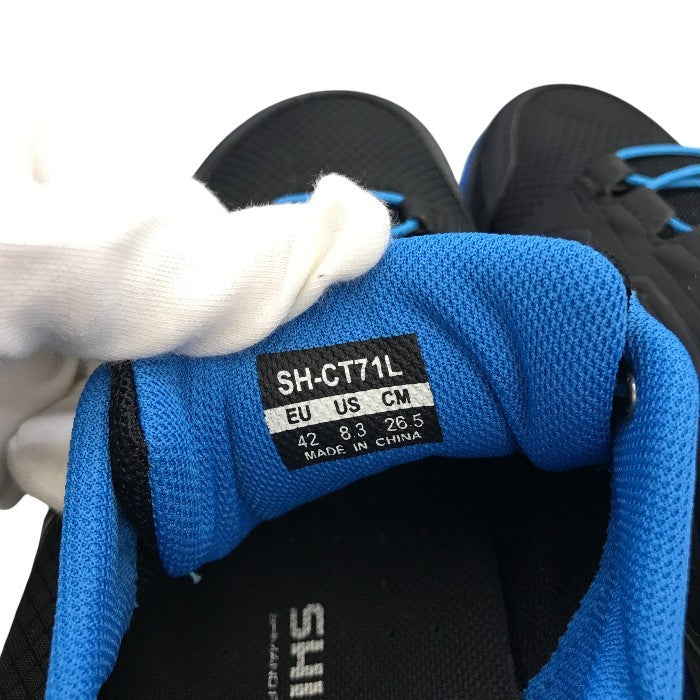SHIMANO(シマノ) SPDシューズ メンズ オールシーズン ローカット ブラック 42.0/26.5cm SH-CT71L 中古 M1