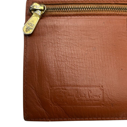 MCM モノグラム 二つ折り長財布 ブラウン 定期入れ 薄型 エムシーエム レディース メンズ ブランド 中古 W４