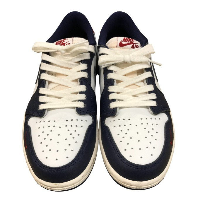 NIKE ナイキ Air Jordan 1 Retro Low OG Howard スニーカー メンズ ロゴ レッド/ネイビー 26cm HQ2993-100 中古 N1