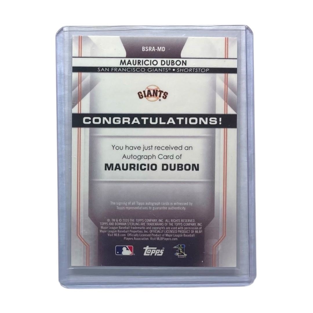 TOPPS MLBカード BOWMAN STERLING MAURICIO DUBON SAN FRANCISCO GIANTS /99 #BSRA-MD 中古 IT2
